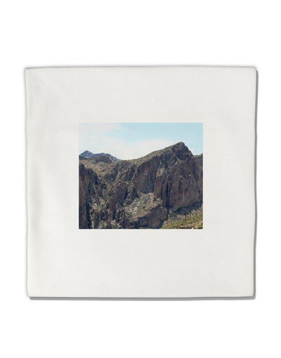 Arizona Saguaro Lake Mountains Micro Fleece 14&#x22;x14&#x22; Pillow Sham-Pillow Sham-TooLoud-White-Davson Sales