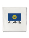 Atlanta Georgia Flag Text Micro Fleece 14&#x22;x14&#x22; Pillow Sham by TooLoud-Pillow Sham-TooLoud-White-Davson Sales