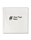 Personalized Hashtag Micro Fleece 14&#x22;x14&#x22; Pillow Sham by TooLoud-Pillow Sham-TooLoud-White-Davson Sales