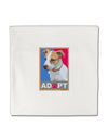 Adopt Cute Puppy Cat Adoption Micro Fleece 14&#x22;x14&#x22; Pillow Sham-Pillow Sham-TooLoud-White-Davson Sales