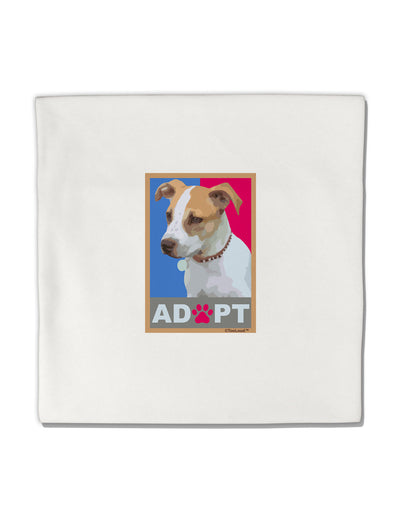 Adopt Cute Puppy Cat Adoption Micro Fleece 14&#x22;x14&#x22; Pillow Sham-Pillow Sham-TooLoud-White-Davson Sales