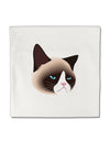 Cute Disgruntled Siamese Cat Micro Fleece 14&#x22;x14&#x22; Pillow Sham-Pillow Sham-TooLoud-White-Davson Sales