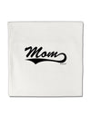 Mom - Sports Tail Script Micro Fleece 14&#x22;x14&#x22; Pillow Sham by TooLoud-Pillow Sham-TooLoud-White-Davson Sales