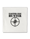 Easter Egg Hunter Black and White Micro Fleece 14&#x22;x14&#x22; Pillow Sham by TooLoud-Pillow Sham-TooLoud-White-Davson Sales