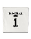 Basketball Dad Jersey Micro Fleece 14&#x22;x14&#x22; Pillow Sham by TooLoud-Pillow Sham-TooLoud-White-Davson Sales