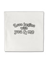 Love Begins With You and Me Micro Fleece 14&#x22;x14&#x22; Pillow Sham by TooLoud-Pillow Sham-TooLoud-White-Davson Sales