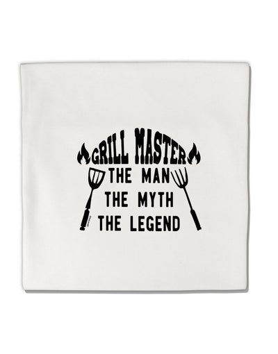 TooLoud Grill Master The Man The Myth The Legend Micro Fleece 14 Inch x 14 Inch Pillow Sham-ThrowPillowCovers-TooLoud-Davson Sales