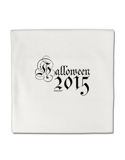 Halloween Current Year Script Text Micro Fleece 14&#x22;x14&#x22; Pillow Sham-Pillow Sham-TooLoud-White-Davson Sales