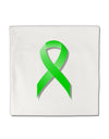 Lyme Disease Awareness Ribbon - Lime Green Micro Fleece 14&#x22;x14&#x22; Pillow Sham-Pillow Sham-TooLoud-White-Davson Sales