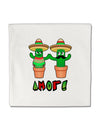 Fiesta Cactus Couple Amor Micro Fleece 14&#x22;x14&#x22; Pillow Sham by TooLoud-Pillow Sham-TooLoud-White-Davson Sales