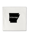 Arkansas - United States Shape Micro Fleece 14&#x22;x14&#x22; Pillow Sham-Pillow Sham-TooLoud-White-Davson Sales