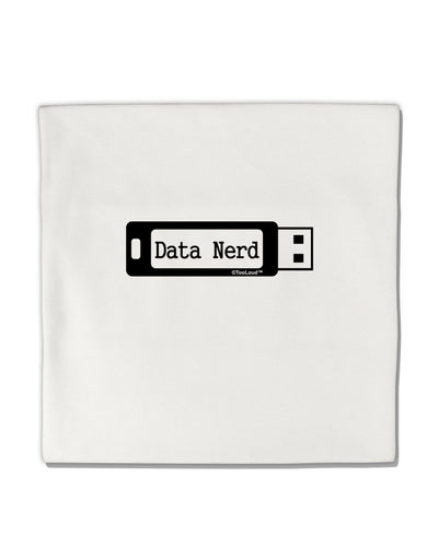 Data Nerd USB Micro Fleece 14&#x22;x14&#x22; Pillow Sham by TooLoud-Pillow Sham-TooLoud-White-Davson Sales