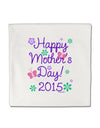 Happy Mother's Day (CURRENT YEAR) Micro Fleece 14&#x22;x14&#x22; Pillow Sham by TooLoud-Pillow Sham-TooLoud-White-Davson Sales