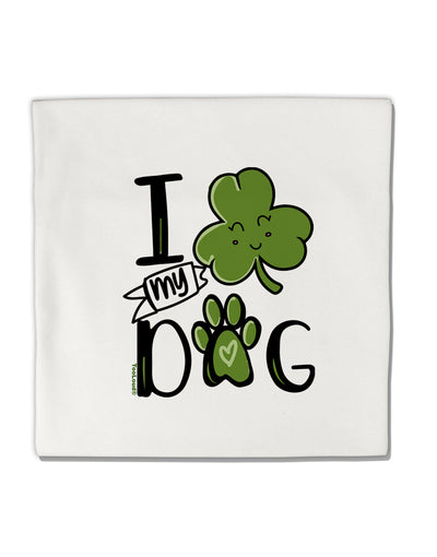 TooLoud I Shamrock my Dog Micro Fleece 14 Inch x 14 Inch Pillow Sham-ThrowPillowCovers-TooLoud-Davson Sales