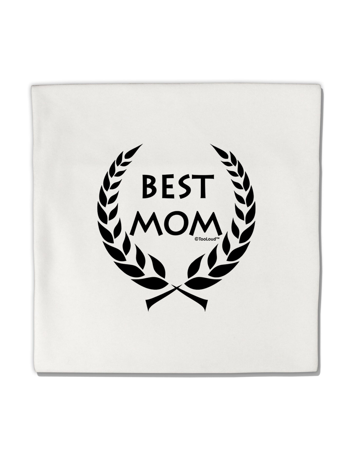 Best Mom - Wreath Design Micro Fleece 14&#x22;x14&#x22; Pillow Sham by TooLoud-Pillow Sham-TooLoud-White-Davson Sales