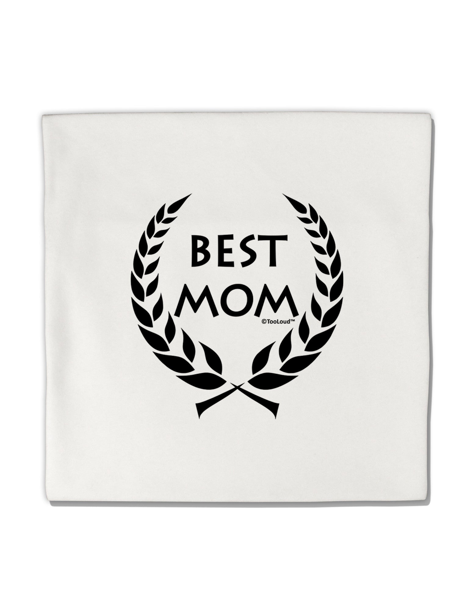 Best Mom - Wreath Design Micro Fleece 14&#x22;x14&#x22; Pillow Sham by TooLoud-Pillow Sham-TooLoud-White-Davson Sales