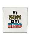 My Son is My Hero - Armed Forces Micro Fleece 14&#x22;x14&#x22; Pillow Sham by TooLoud-Pillow Sham-TooLoud-White-Davson Sales