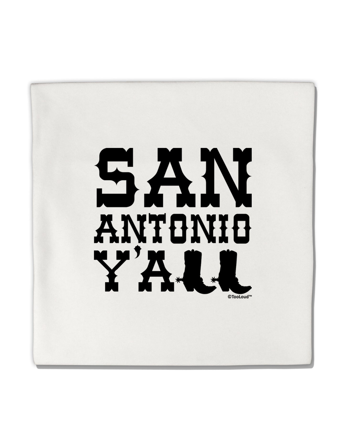 San Antonio Y'all - Boots - Texas Pride Micro Fleece 14"x14" Pillow Sham by TooLoud-Pillow Sham-TooLoud-White-Davson Sales