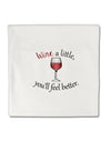 Wine a Little Micro Fleece 14&#x22;x14&#x22; Pillow Sham by TooLoud-Pillow Sham-TooLoud-White-Davson Sales