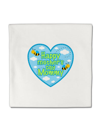 Happy Mother's Day Mommy - Blue Micro Fleece 14&#x22;x14&#x22; Pillow Sham by TooLoud-Pillow Sham-TooLoud-White-Davson Sales