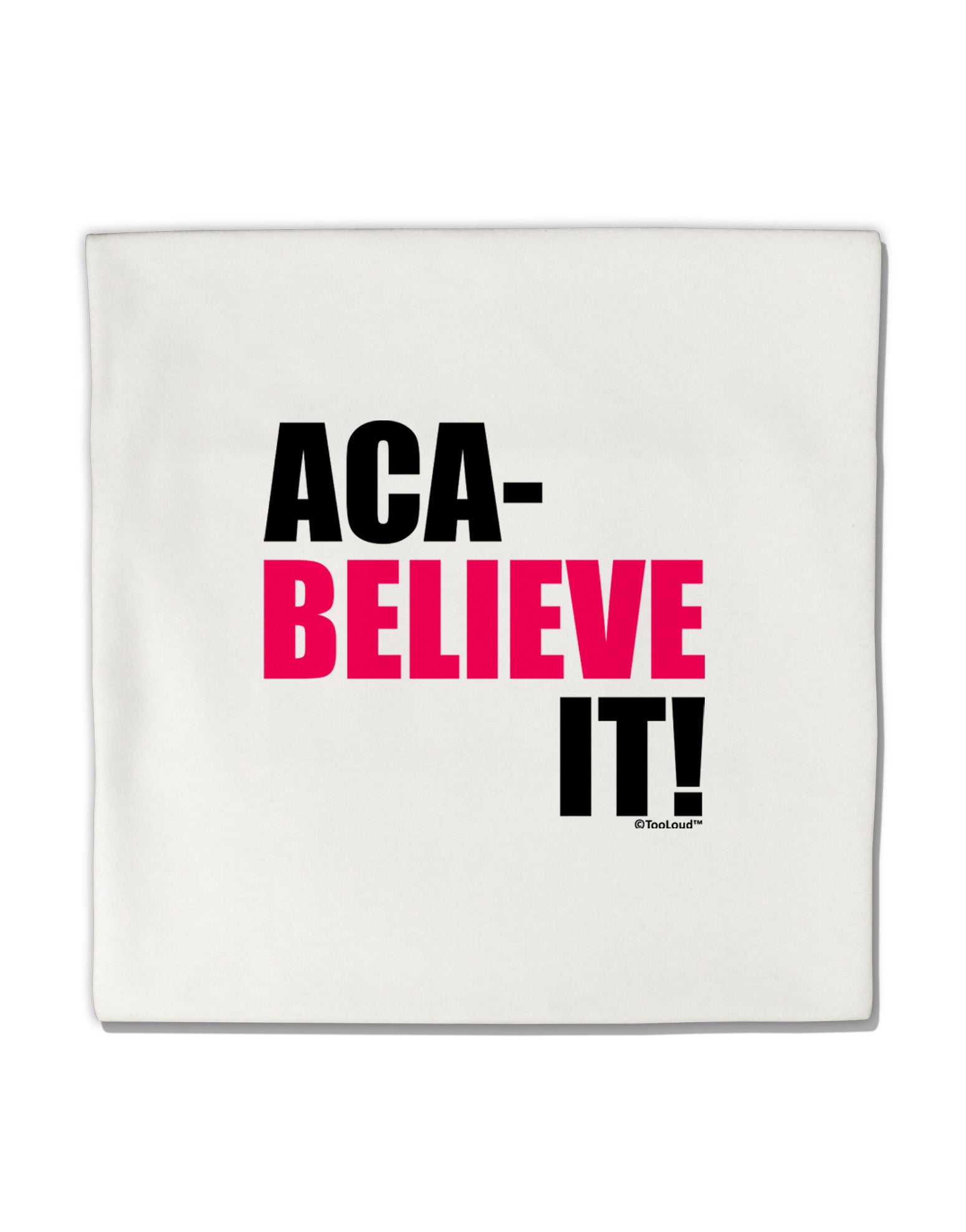 Aca Believe It Micro Fleece 14&#x22;x14&#x22; Pillow Sham-Pillow Sham-TooLoud-White-Davson Sales