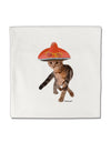 Cat with Sombrero and Sunglasses Micro Fleece 14&#x22;x14&#x22; Pillow Sham by TooLoud-Pillow Sham-TooLoud-White-Davson Sales