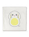 Cute Bunny with Floppy Ears - Yellow Micro Fleece 14&#x22;x14&#x22; Pillow Sham by TooLoud-Pillow Sham-TooLoud-White-Davson Sales