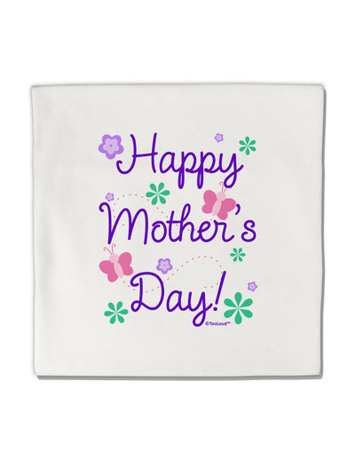 Happy Mother's Day Design Micro Fleece 14&#x22;x14&#x22; Pillow Sham by TooLoud-Pillow Sham-TooLoud-White-Davson Sales