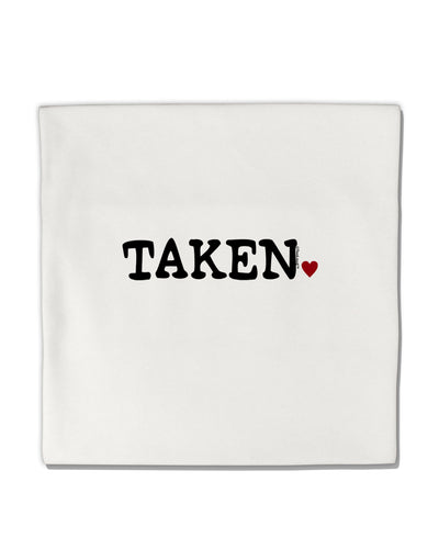 Taken Micro Fleece 14&#x22;x14&#x22; Pillow Sham by TooLoud-Pillow Sham-TooLoud-White-Davson Sales