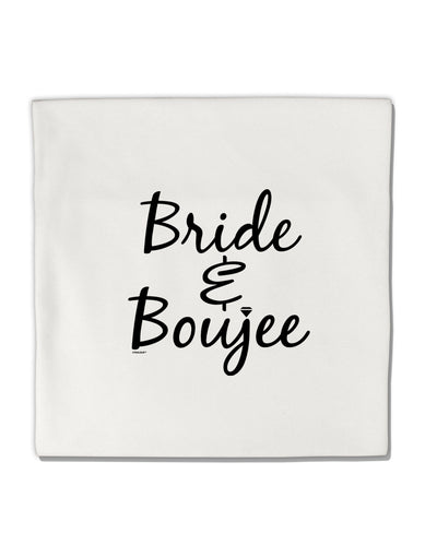 TooLoud Bride and Boujee Micro Fleece 14 Inch x 14 Inch Pillow Sham-ThrowPillowCovers-TooLoud-Davson Sales