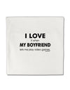 I Love My Boyfriend Videogames Micro Fleece 14&#x22;x14&#x22; Pillow Sham-Pillow Sham-TooLoud-White-Davson Sales