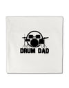 Drum Dad Micro Fleece 14&#x22;x14&#x22; Pillow Sham by TooLoud-Pillow Sham-TooLoud-White-Davson Sales