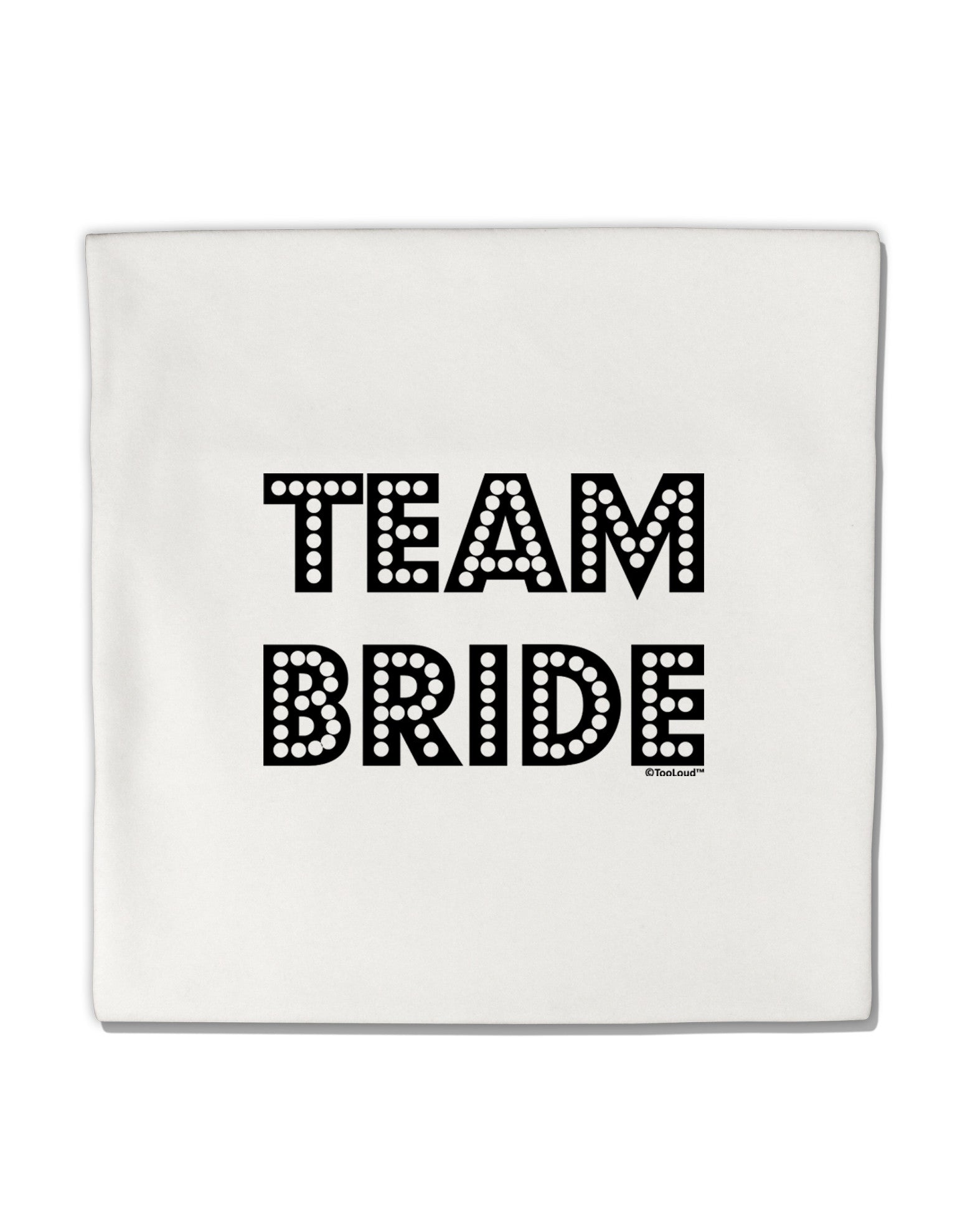 Team Bride Micro Fleece 14&#x22;x14&#x22; Pillow Sham-Pillow Sham-TooLoud-White-Davson Sales