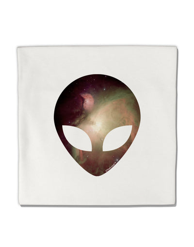 Extraterrestrial Face - Space #2 Micro Fleece 14&#x22;x14&#x22; Pillow Sham by TooLoud-Pillow Sham-TooLoud-White-Davson Sales