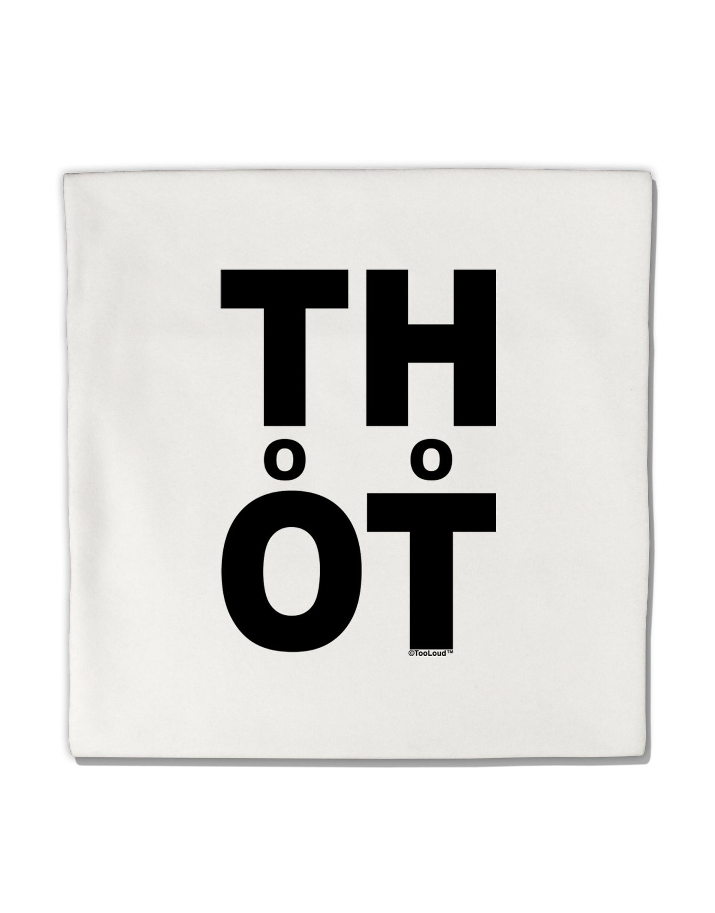 THOT Too Hot Micro Fleece 14"x14" Pillow Sham-Pillow Sham-TooLoud-White-Davson Sales