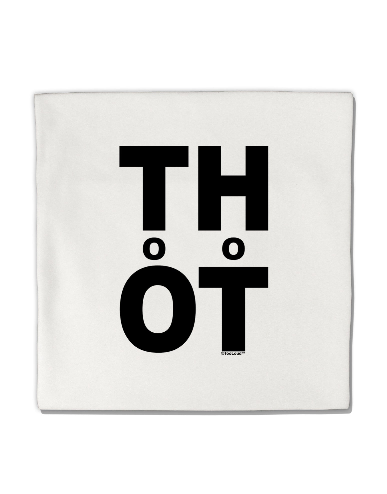 THOT Too Hot Micro Fleece 14"x14" Pillow Sham-Pillow Sham-TooLoud-White-Davson Sales
