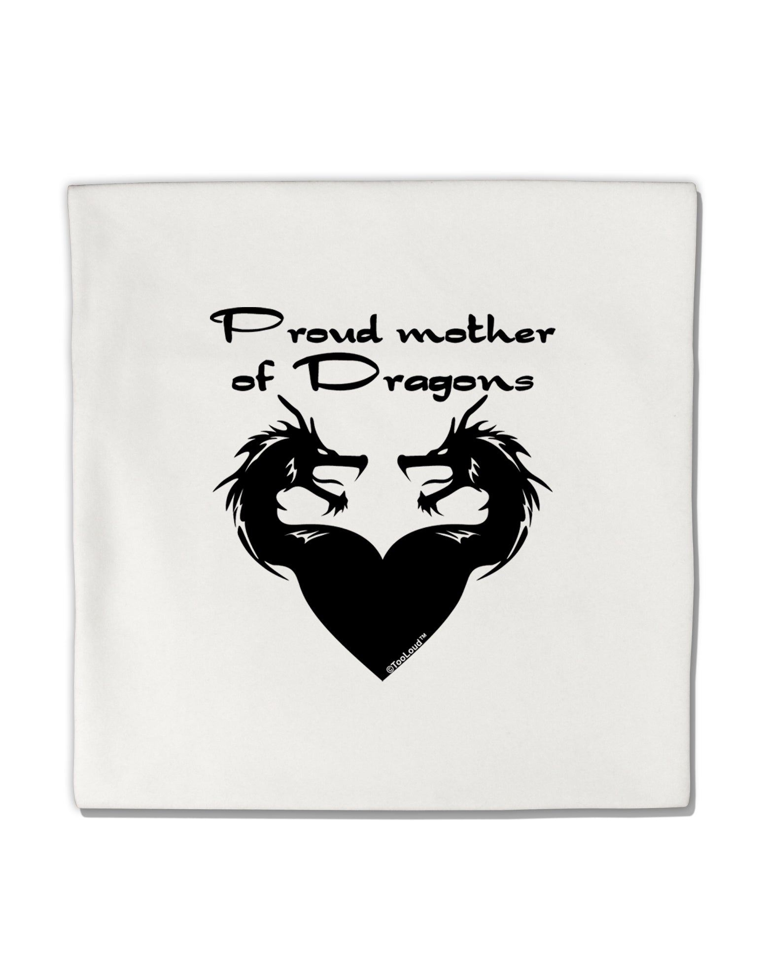 Proud Mother of Dragons Micro Fleece 14&#x22;x14&#x22; Pillow Sham by TooLoud-Pillow Sham-TooLoud-White-Davson Sales