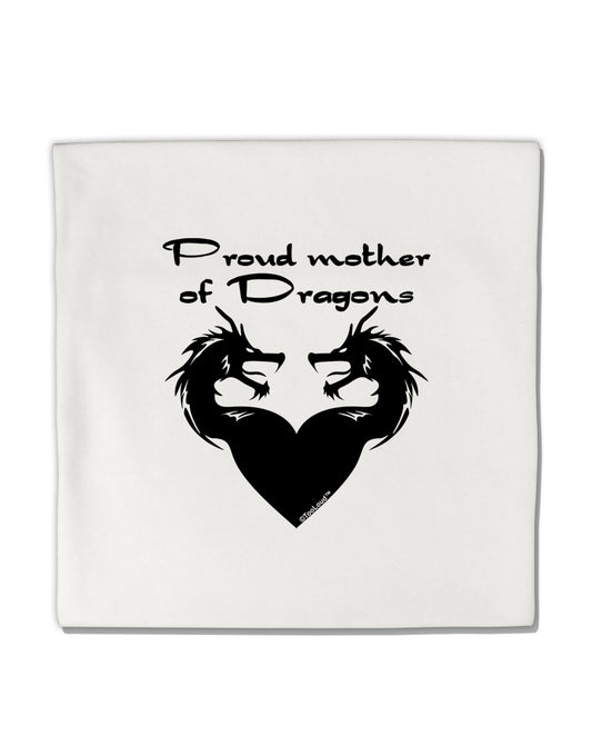 Proud Mother of Dragons Micro Fleece 14&#x22;x14&#x22; Pillow Sham by TooLoud-Pillow Sham-TooLoud-White-Davson Sales