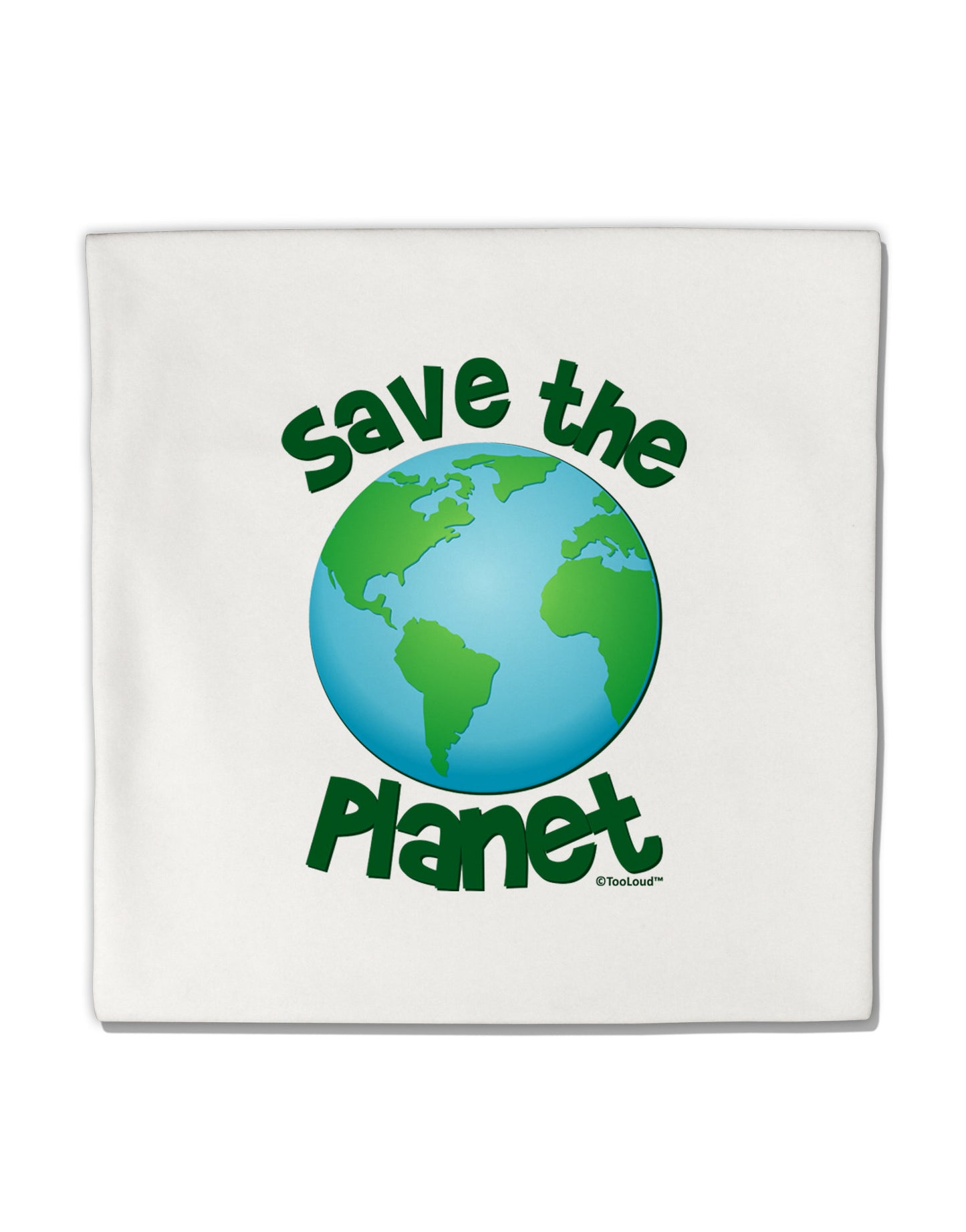Save the Planet - Earth Micro Fleece 14"x14" Pillow Sham-Pillow Sham-TooLoud-White-Davson Sales