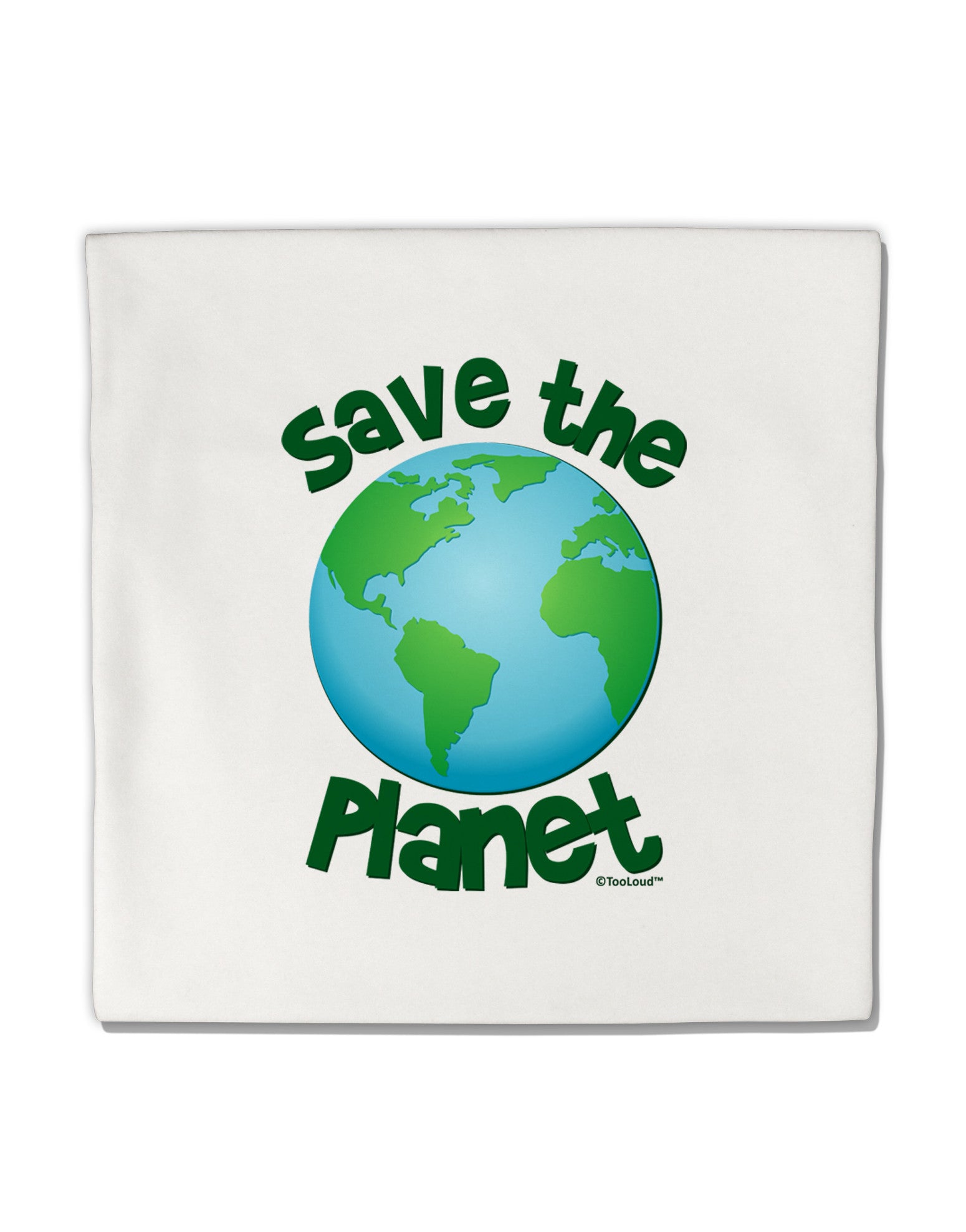 Save the Planet - Earth Micro Fleece 14"x14" Pillow Sham-Pillow Sham-TooLoud-White-Davson Sales