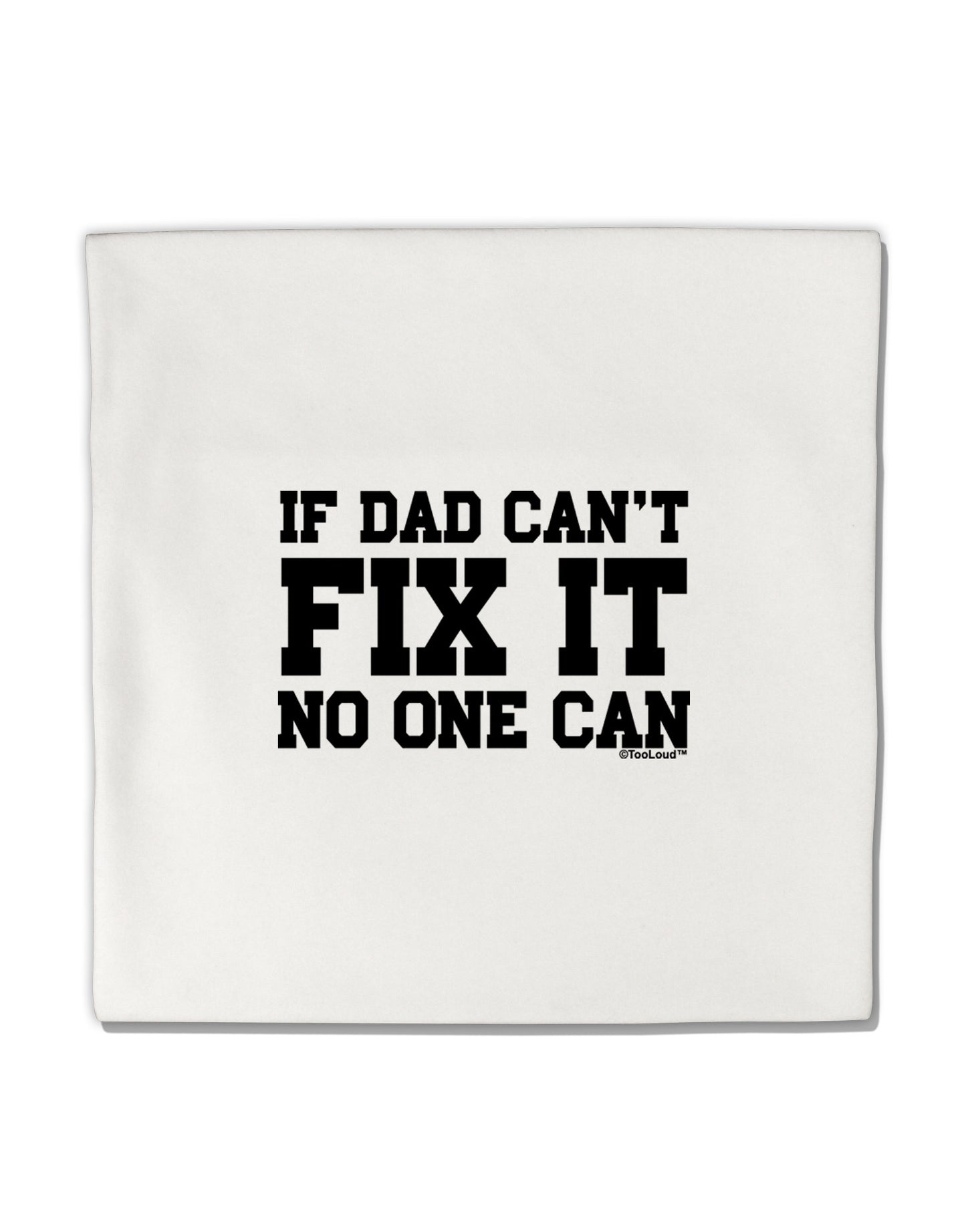 No One Can - Dad Micro Fleece 14"x14" Pillow Sham by TooLoud-Pillow Sham-TooLoud-White-Davson Sales