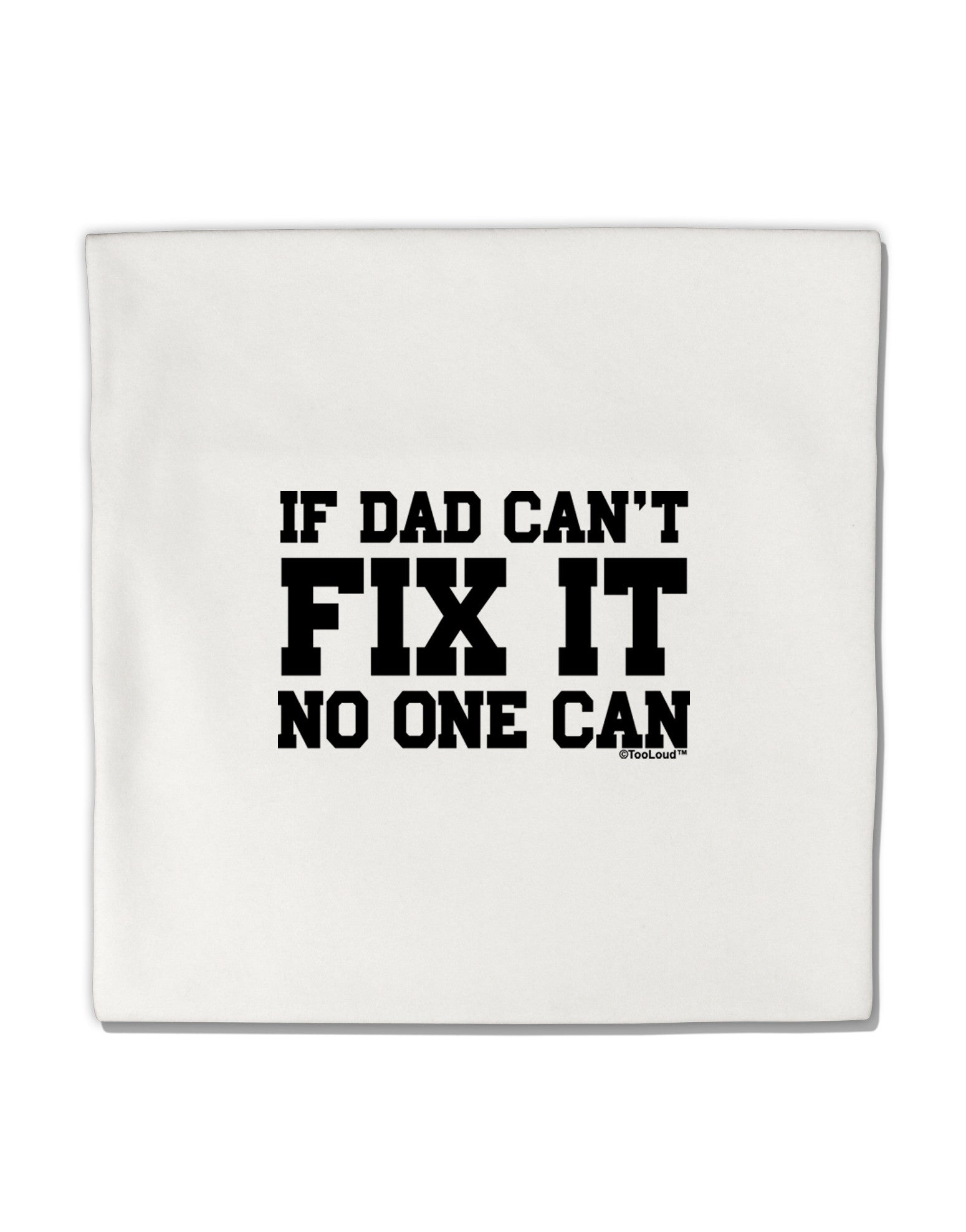 No One Can - Dad Micro Fleece 14"x14" Pillow Sham by TooLoud-Pillow Sham-TooLoud-White-Davson Sales