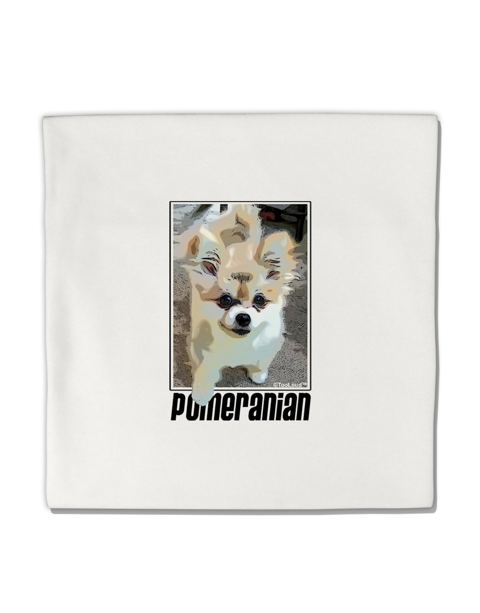 Pomeranian Step Out Micro Fleece 14&#x22;x14&#x22; Pillow Sham by TooLoud-Pillow Sham-TooLoud-White-Davson Sales