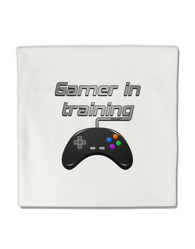 Gamer In Training Color Micro Fleece 14&#x22;x14&#x22; Pillow Sham by TooLoud-Pillow Sham-TooLoud-White-Davson Sales