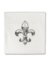 Distressed Fleur de Lis Micro Fleece 14&#x22;x14&#x22; Pillow Sham-Pillow Sham-TooLoud-White-Davson Sales