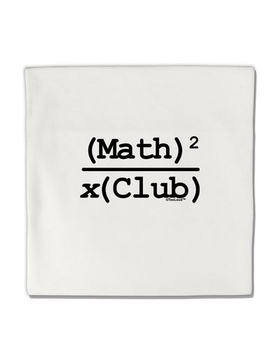 Math Club Micro Fleece 14&#x22;x14&#x22; Pillow Sham by TooLoud-Pillow Sham-TooLoud-White-Davson Sales