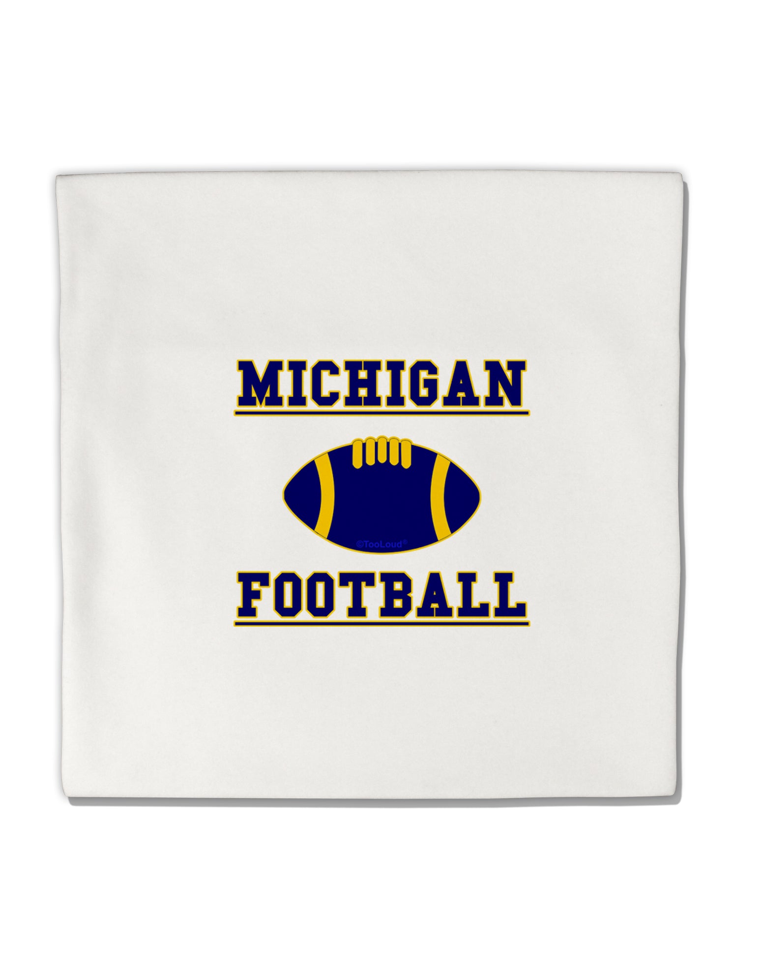 Michigan Football Micro Fleece 14&#x22;x14&#x22; Pillow Sham by TooLoud-TooLoud-White-Davson Sales