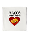 Tacos before Vatos Micro Fleece 14&#x22;x14&#x22; Pillow Sham by TooLoud-Pillow Sham-TooLoud-White-Davson Sales