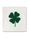 Lucky Four Leaf Clover St Patricks Day Micro Fleece 14&#x22;x14&#x22; Pillow Sham-Pillow Sham-TooLoud-White-Davson Sales