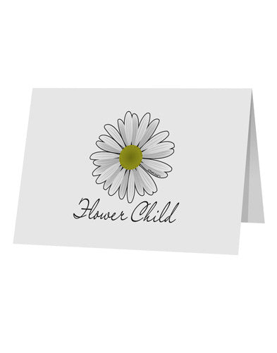 Pretty Daisy - Flower Child 10 Pack of 5x7" Top Fold Blank Greeting Cards-Greeting Cards-TooLoud-Davson Sales